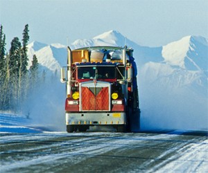 Truck on the Alcan Highway