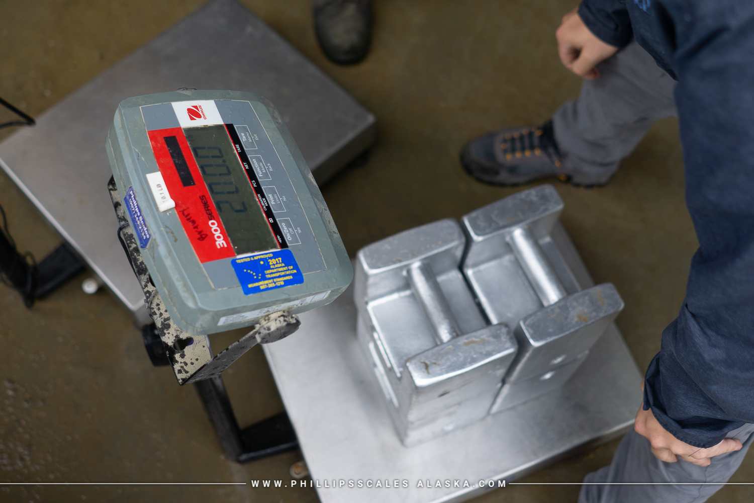 bench scale on-site calibration